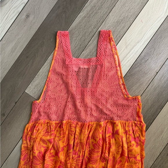 Free People Imtimately Tiers For You Boho Floral Maxi Orange. Size: M. NWT - Picture 5 of 13